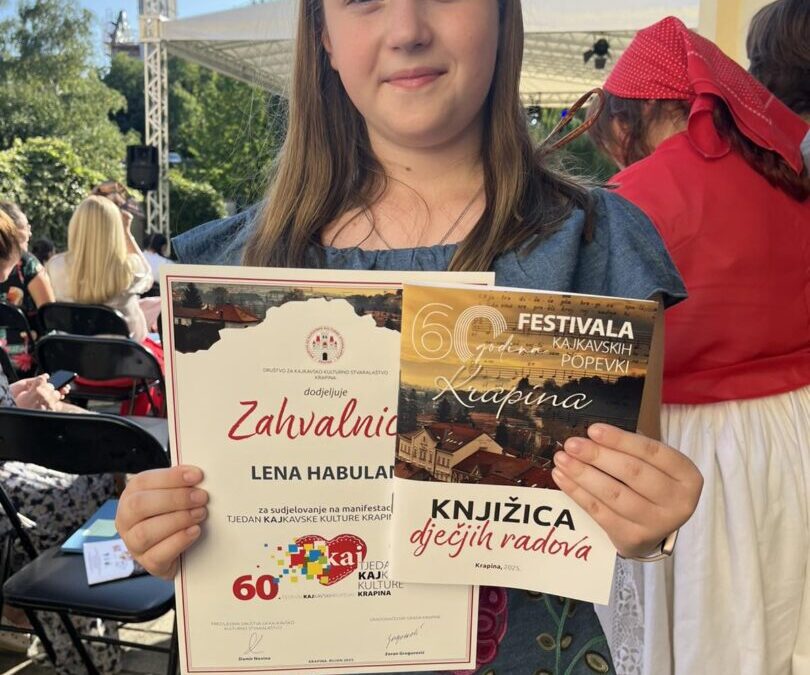 Likovni i literarni radovi naših učenica na Tjednu kajkavske kulture u Krapini