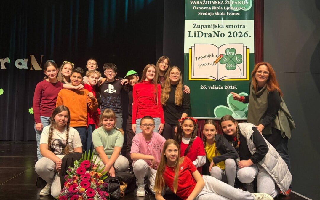 Ponovno uspješni na Županijskoj smotri LiDraNo 2026.